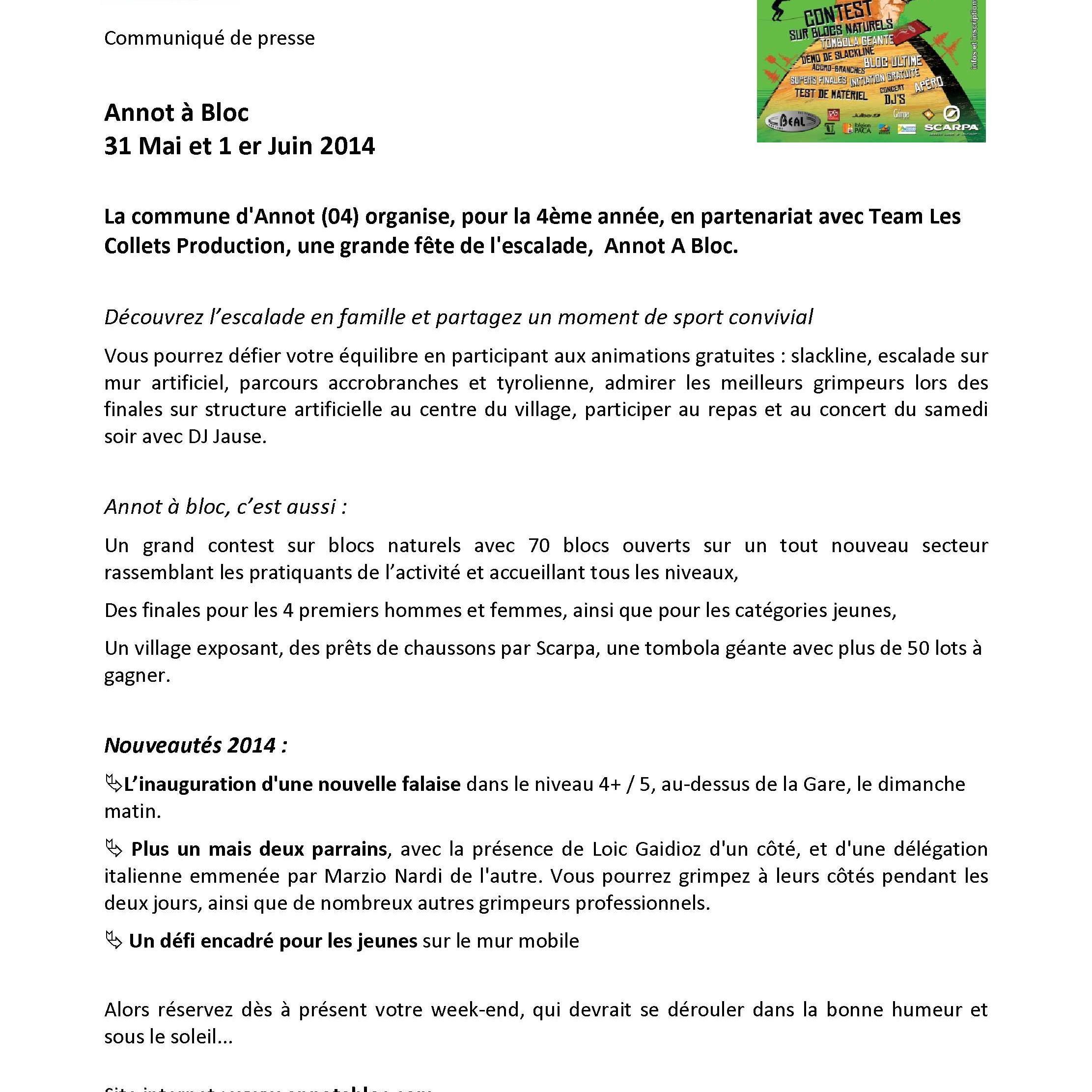 Le programme